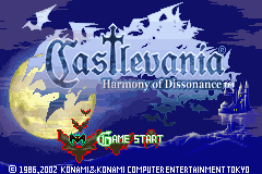 Castlevania - Harmony of Dissonance Title Screen